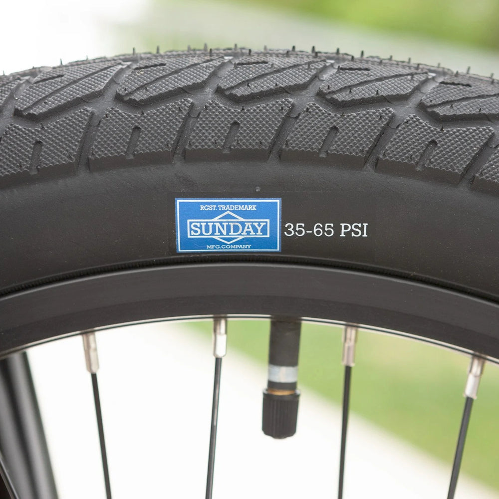 Sunday Blueprint Gloss Black BMX Complete Tires