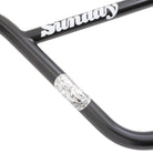Sunday Brett BMX HandleBar 9.25in Rustproof Black Close Up