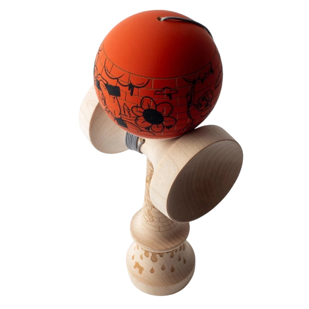 Sweets Ghost Town Bricked Kendama Top View