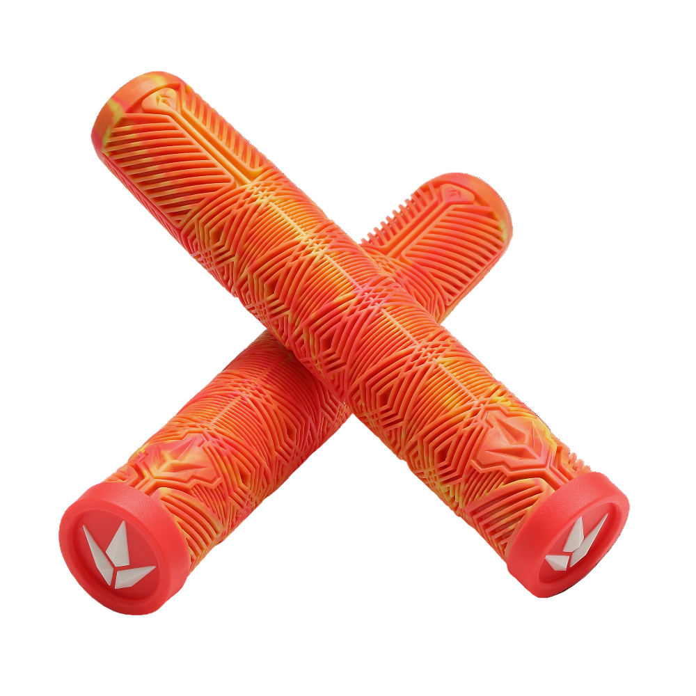 Envy TPR Hand Grips V3 Orange / Red Crossed