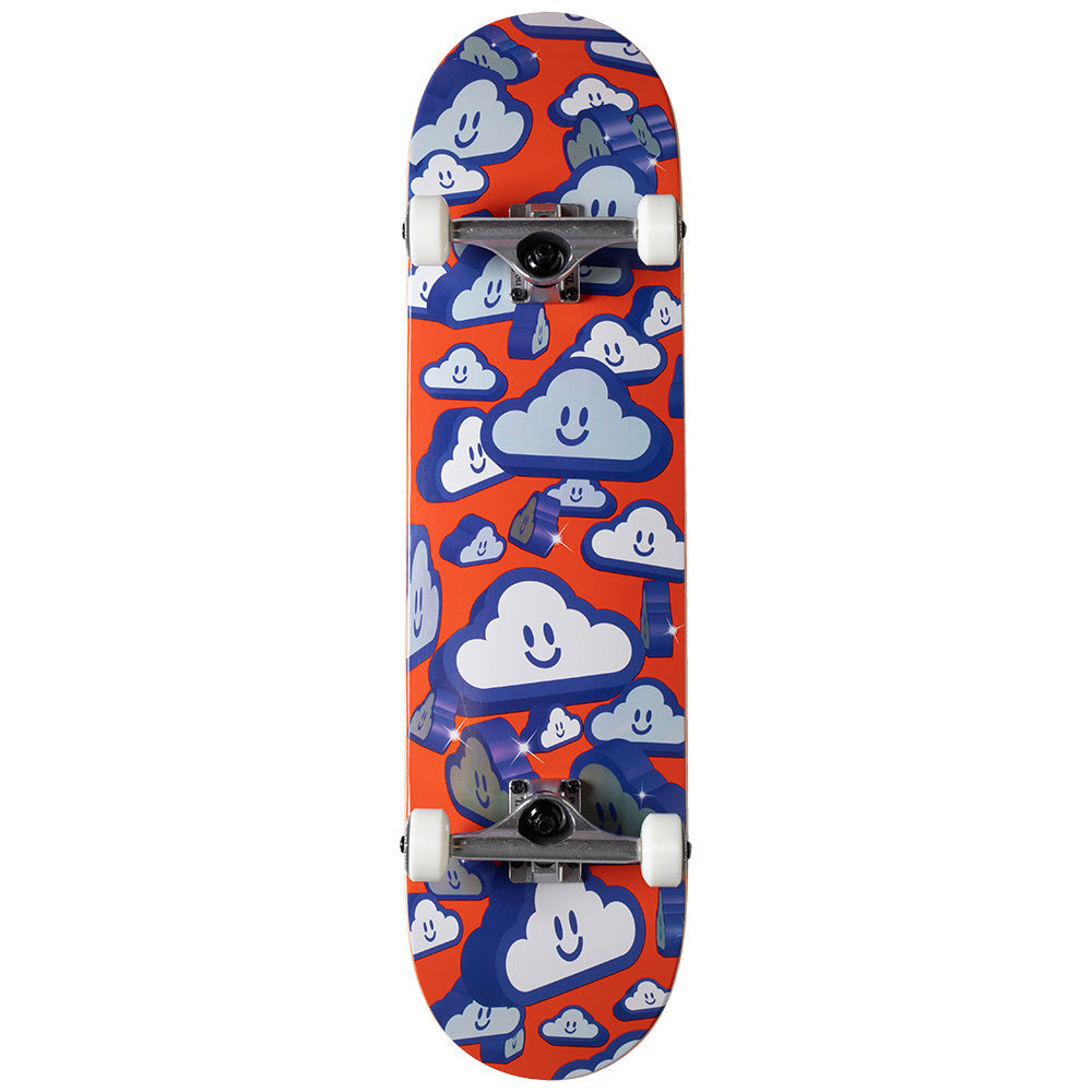 Thank You Candy Cloud Red Blue - Skateboard Complete