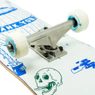 Thank You Blue Barrelled 8.0 Custom Skateboard Close-up