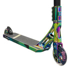 The Dryade X Invert Oil Slick Custom Scooter Close Up