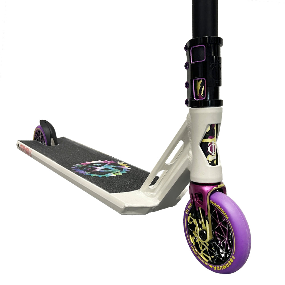 The Not Too Street Street Custom Scooter Mystic Purple Close Up