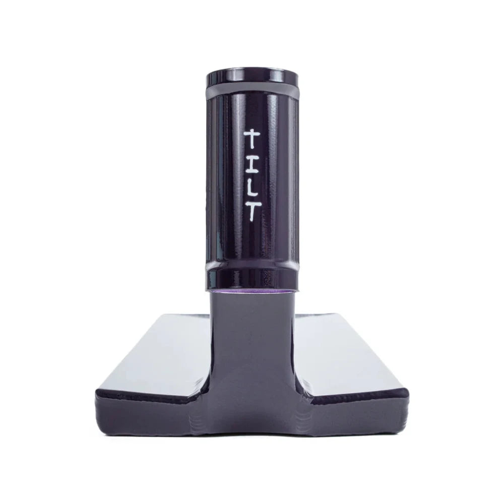 Tilt Formula Selects Demise Purple Street Scooter Deck Headtube Close Up