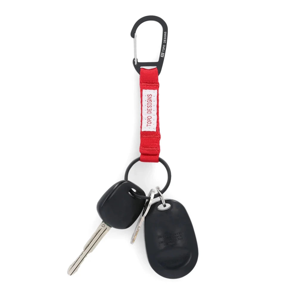 Topo Designs Key Clip Red With Keys