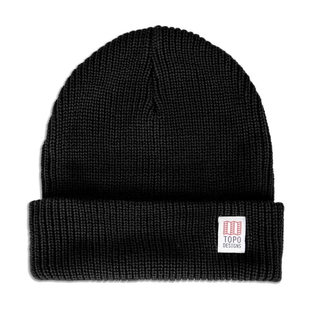 Topo Designs Watch Cap Beanie Black