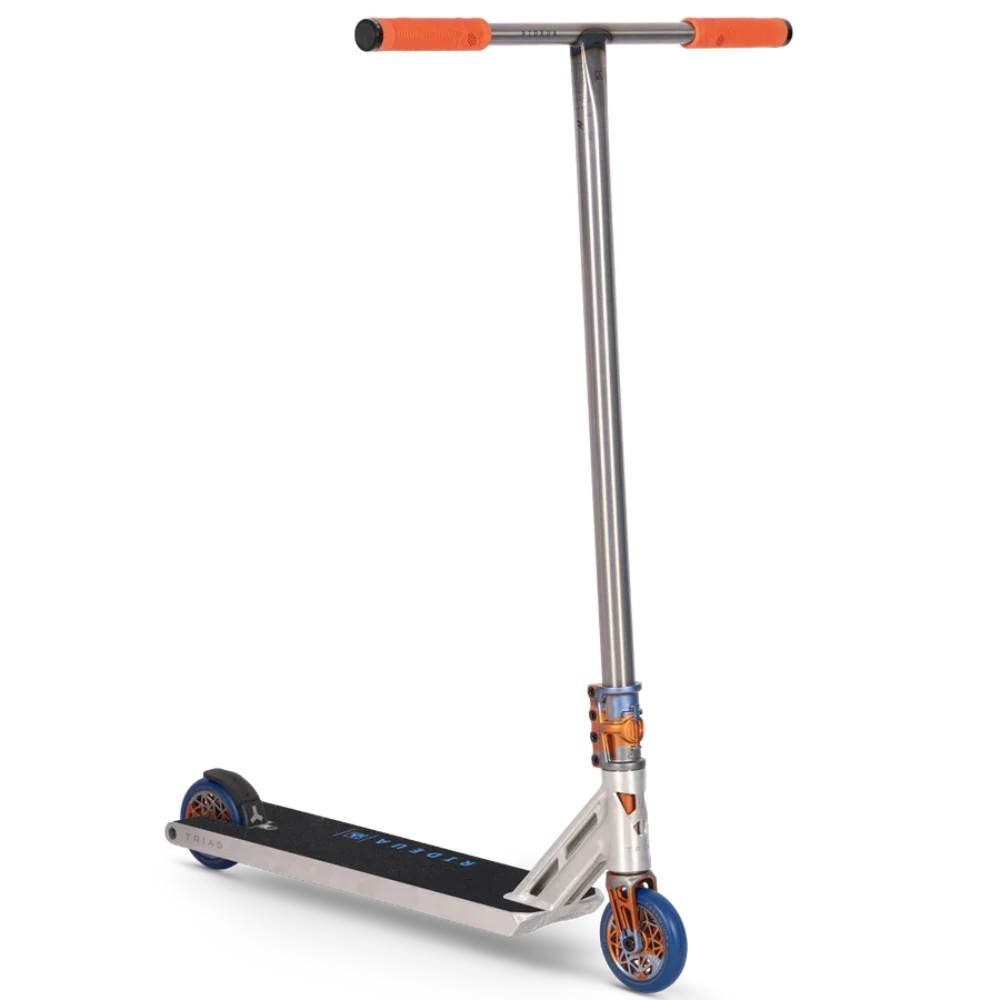 Triad Hybrid Custom Pro Scooter Raw Blue Orange