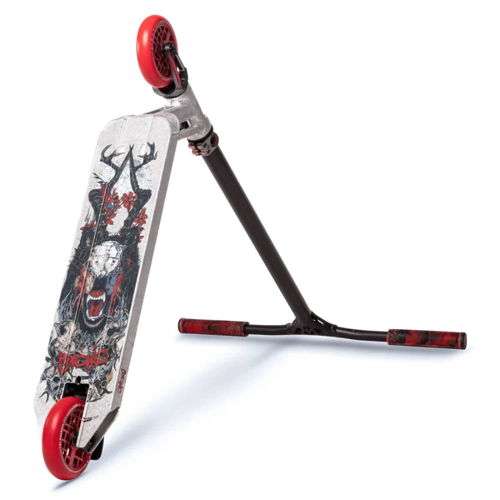 Triad Park Custom Pro Scooter Raw Red Bottom