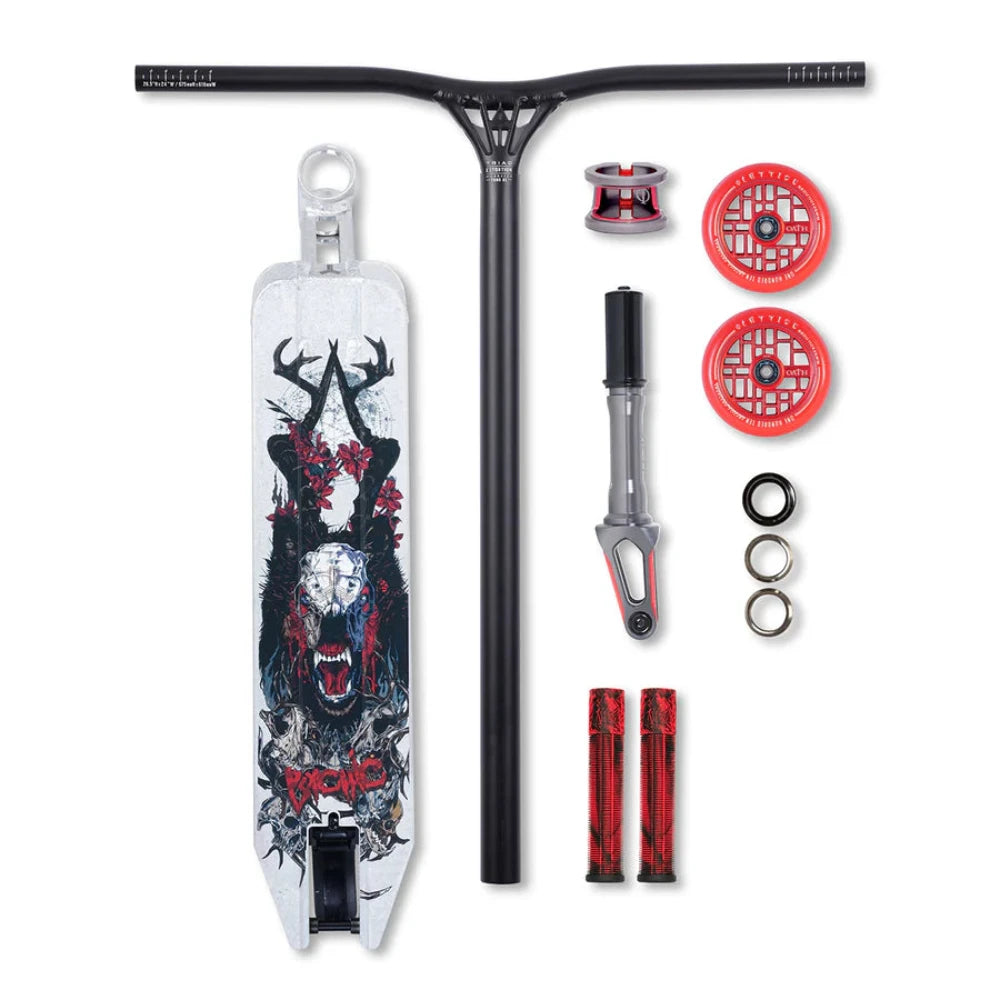 Triad Park Custom Pro Scooter Raw Red Parts