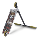 Triad Street Custom Pro Scooter Raw Black Green Bottom