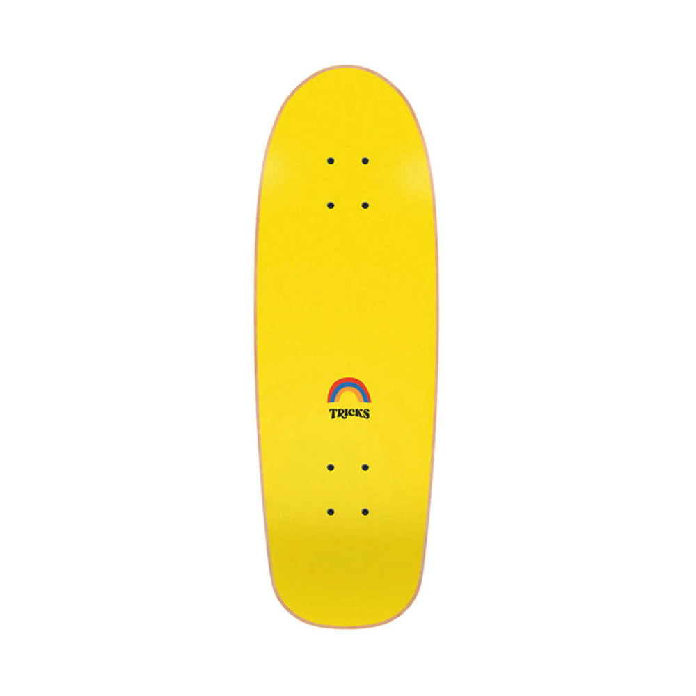 Tricks Skateboard Complete Foam Top Grtiptape Cruiser Shape Yellow