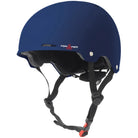 Triple 8 Gotham Dual Certified Helmet Blue Rubber Angle View