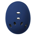 Triple 8 Gotham Dual Certified Helmet Blue Rubber Top View