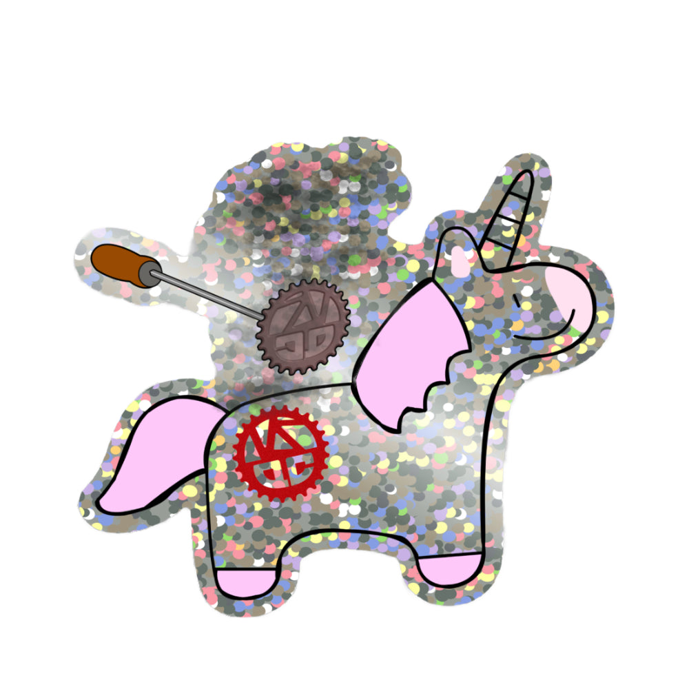 Unicorn Glitter Sticker