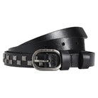Vans Check Leather Belt Black Rolled 