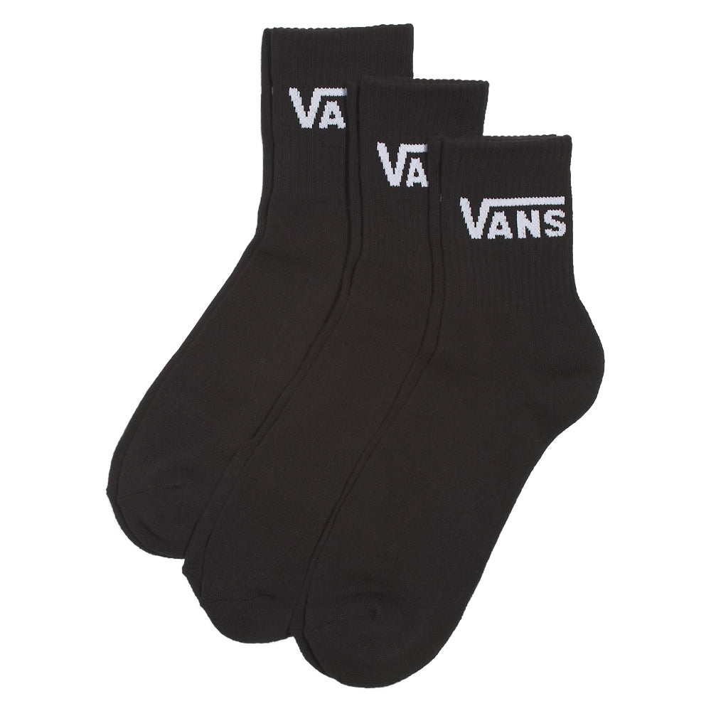 Vans Classic Half Crew Socks 3 Pack Black