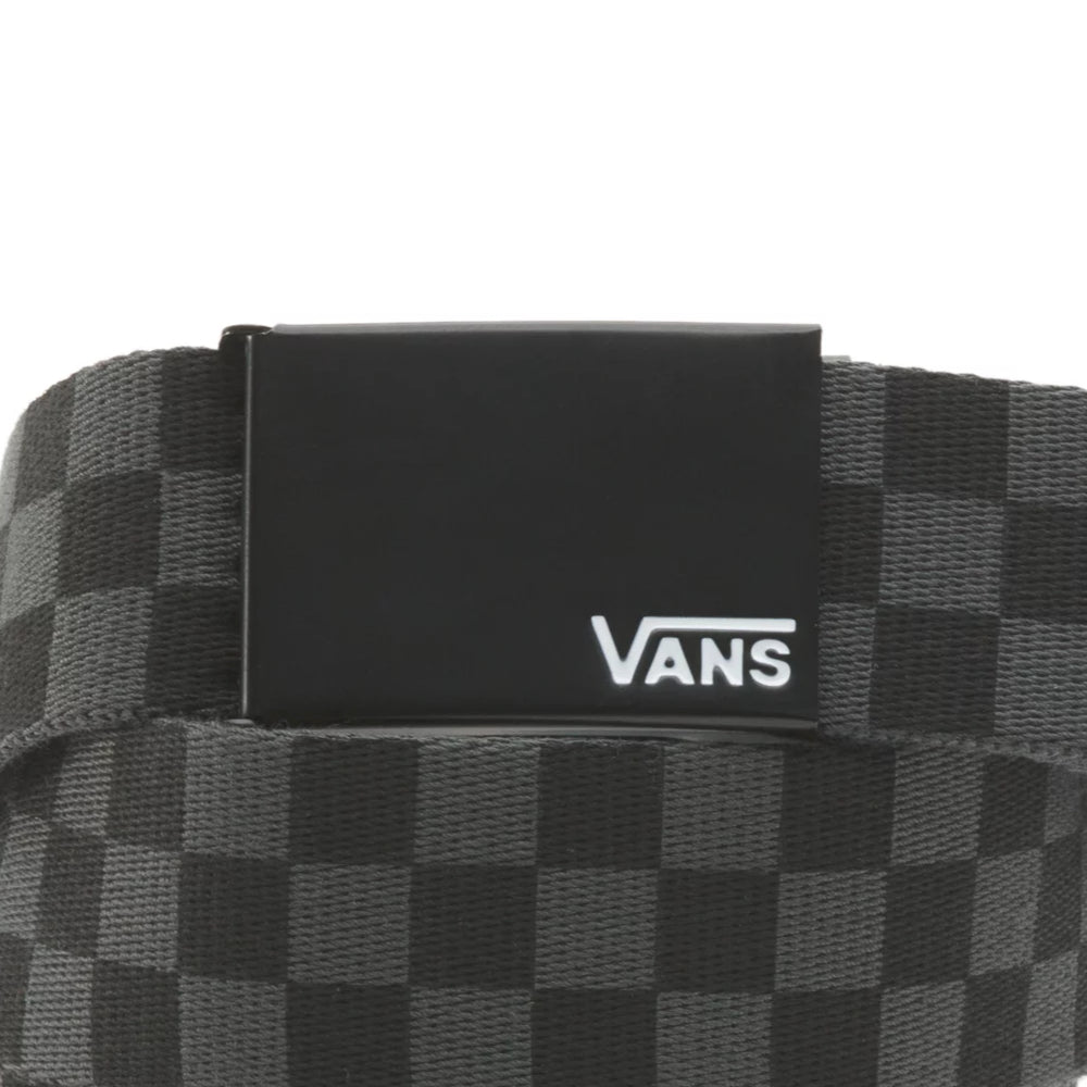 Vans Deppster Web Black / Charcoal Checker - Belt Close Up