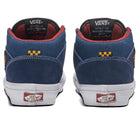 Vans Half Cab Navy Burgundy Shoe Back View