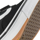 Vans Kids Skate Kyle Walker WaffleCup Velcro Shoes Black / White Duracap Close Up