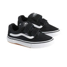 Vans Kids Skate Kyle Walker WaffleCup Velcro Shoes Black / White Pair View