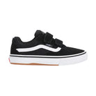 Vans Kids Skate Kyle Walker WaffleCup Velcro Shoes Black / White Side View