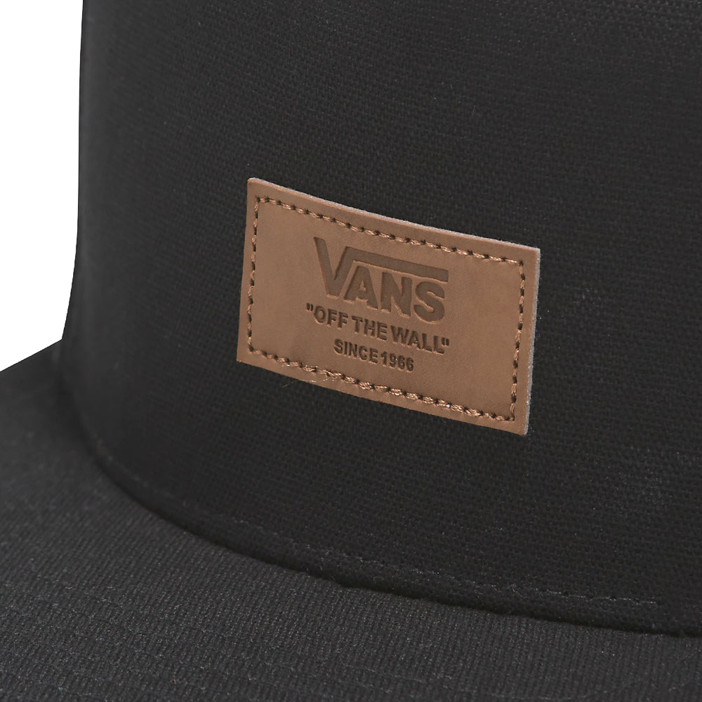 Vans Off The Wall Patch Black Snapback Close Up