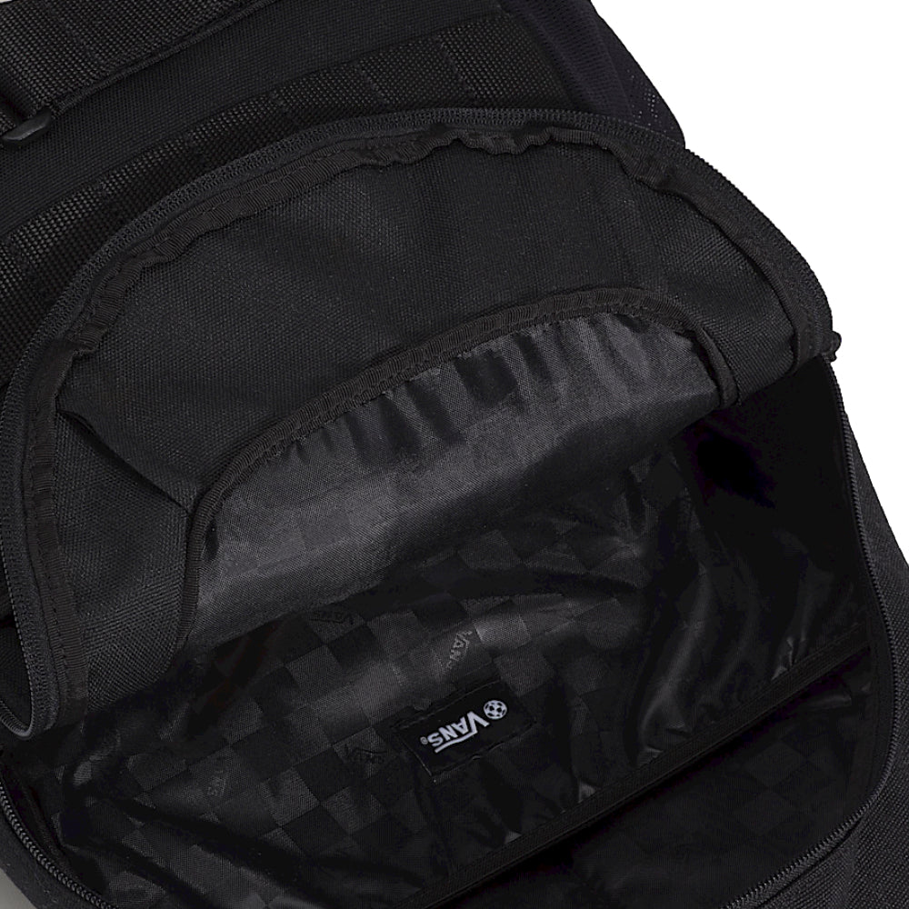 Vans Off The Wall Skatepack Backpack Black Opened / Inside View