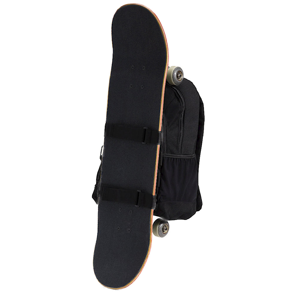 Vans Off The Wall Skatepack Backpack Black With Skateboard