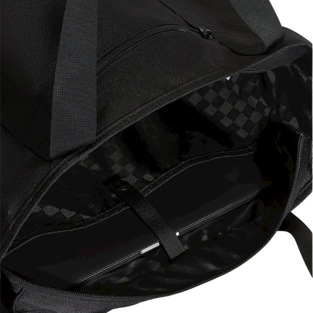 Vans Pergs 2.0 Commuter Tote Bag Black Opened View With Laptop Pocket