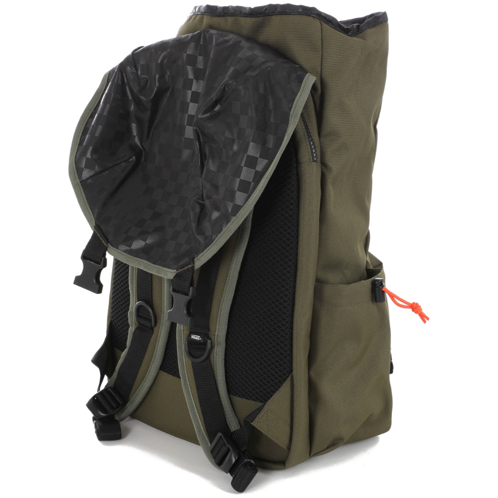 Vans Scurry Rucksack Backpack Mossy Olive Opened