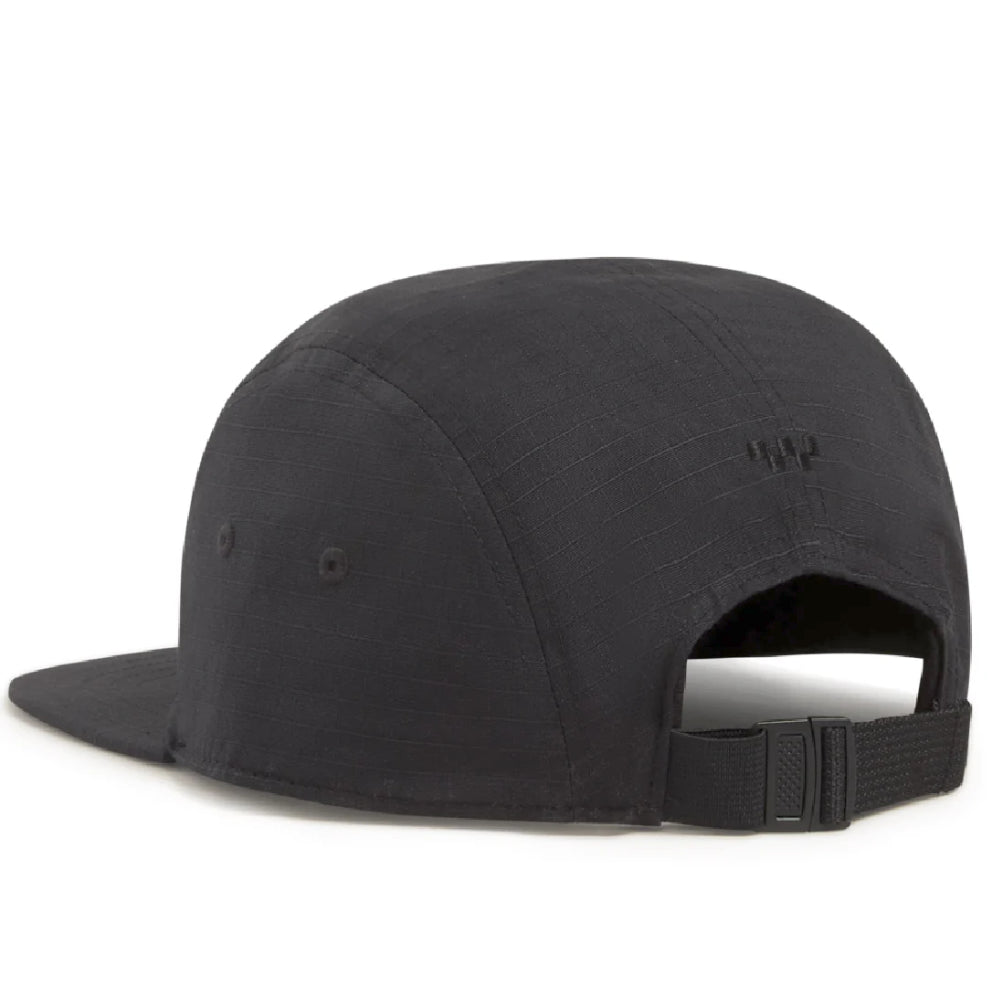 Vans Skate Atiba Haze 5 Panel Black Hat Back Angle View