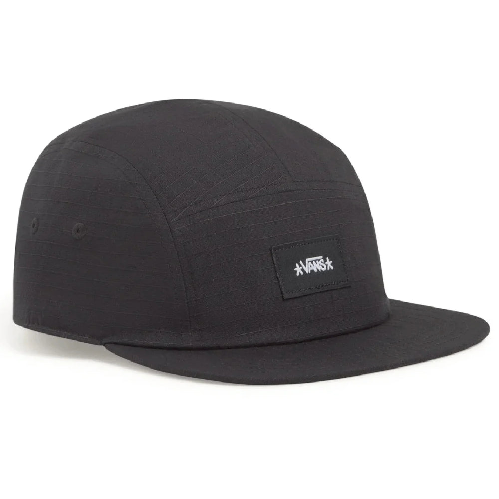 Vans Skate Atiba Haze 5 Panel Black Hat Front Angle View