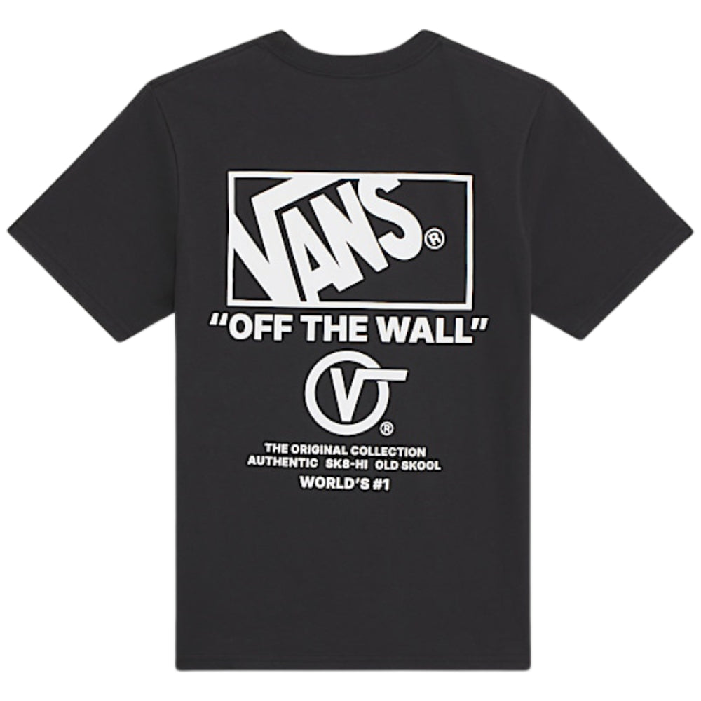Vans Staked Hi T-Shirt Black / White Back