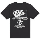 Vans Staked Hi T-Shirt Black / White Back