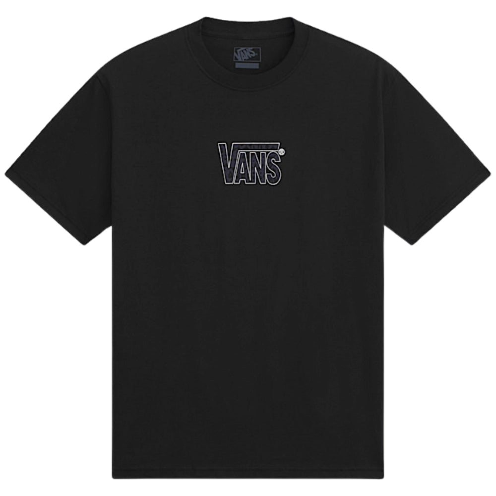 Vans Stretch Logo Fill T-Shirt Black Front View