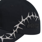 Vans Thorn Curved Bill Jockey Hat Black Close Up