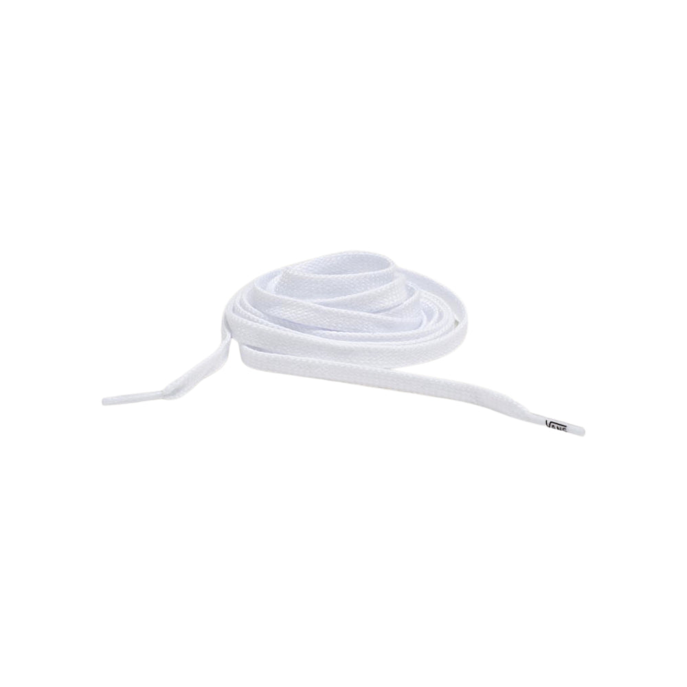 Vans Laces White Rolled Up