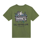 Vans Youth Dumpster Racoon T-Shirt Green Balsam Back