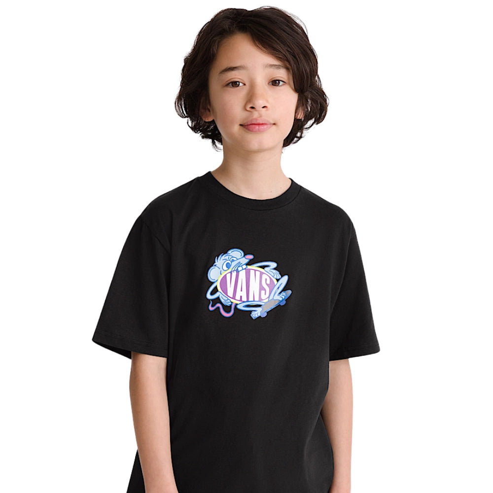 Vans Youth Rad Rodent T-Shirt Black Front Model View