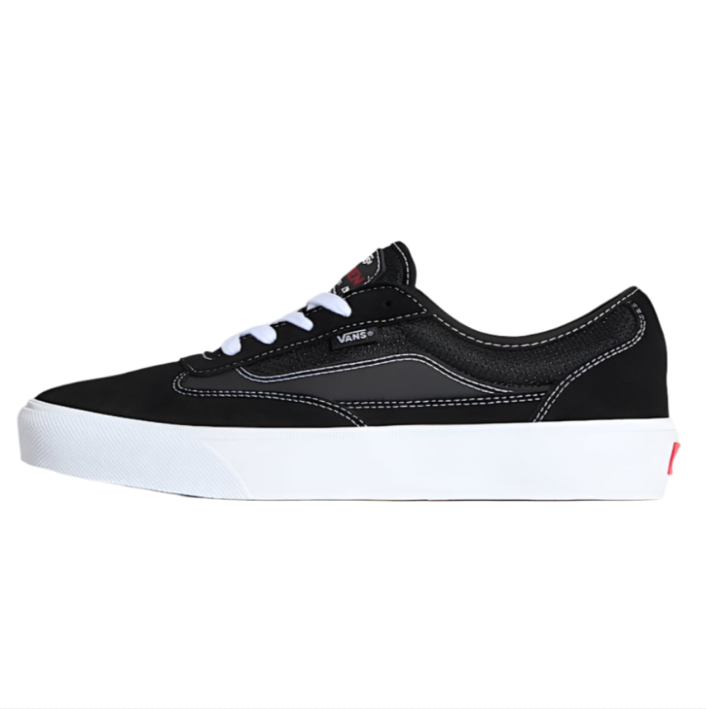 Vans Curren Caples Black / White Shoes Left Side