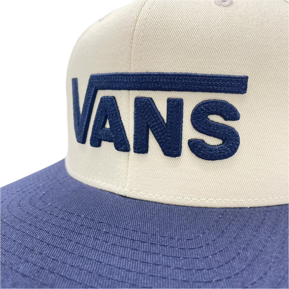 Vans Drop V ll Snapback Parisian Night / Asphalt Close Up