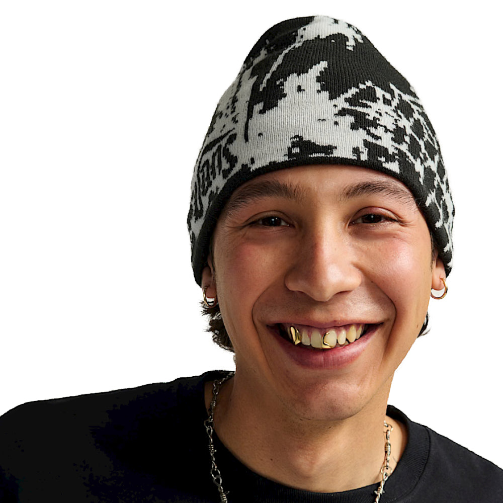 Vans Hovley Beanie Black Model Close Up