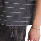 Vans x Rowan Z Stripe T-Shirt Charcoal Woven Label Close up