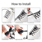 Versus Elastic Shoelaces Black How To Install