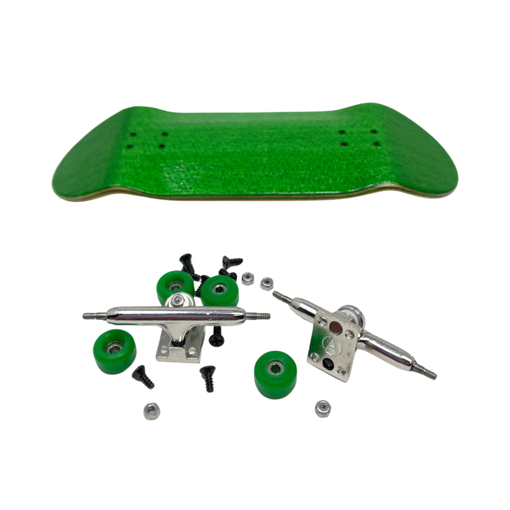 Victory Fingerboard DIY Kit BLANK EDITION 34mm Green Side View