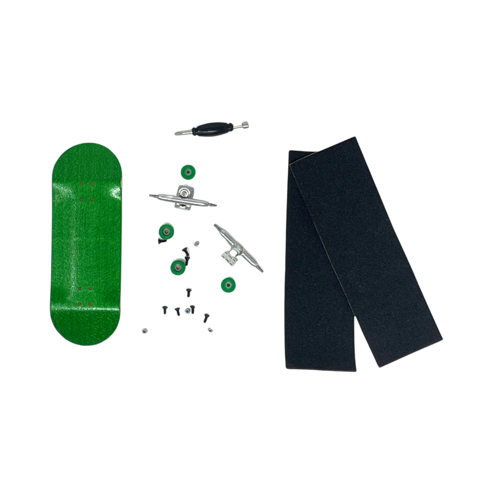 Victory Fingerboard DIY Kit BLANK EDITION 34mm Green Top View