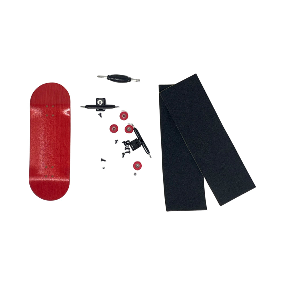 Victory Fingerboard DIY Kit BLANK EDITION 34mm Red top View