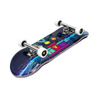 Victory Fingerboards Tron Podium 34mm Pro Complete Bottom Angle View With Black Core Wheels