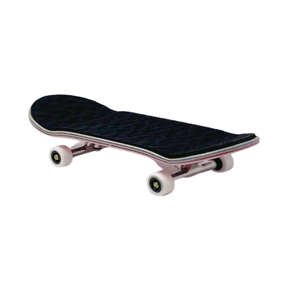 Victory Fingerboards Bubble Gum 34mm Pro Complete Top View With Engraved Logo Foamy Griptape